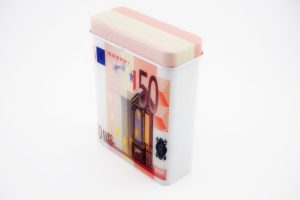 Cigaretta Doboz Fém - 50 Euro