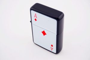 Öngyújtó Benzines Díszdobozban - Poker Kártya Ász (2)