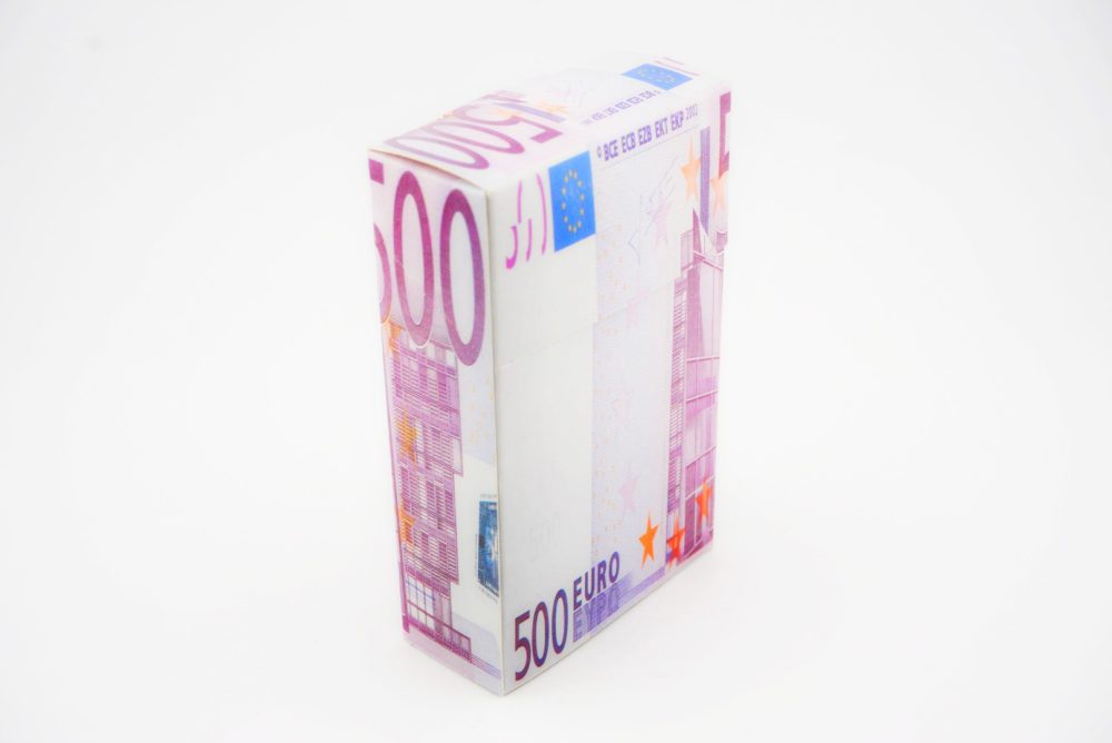 Cigaretta Doboz Papír Tok - 500 Euro