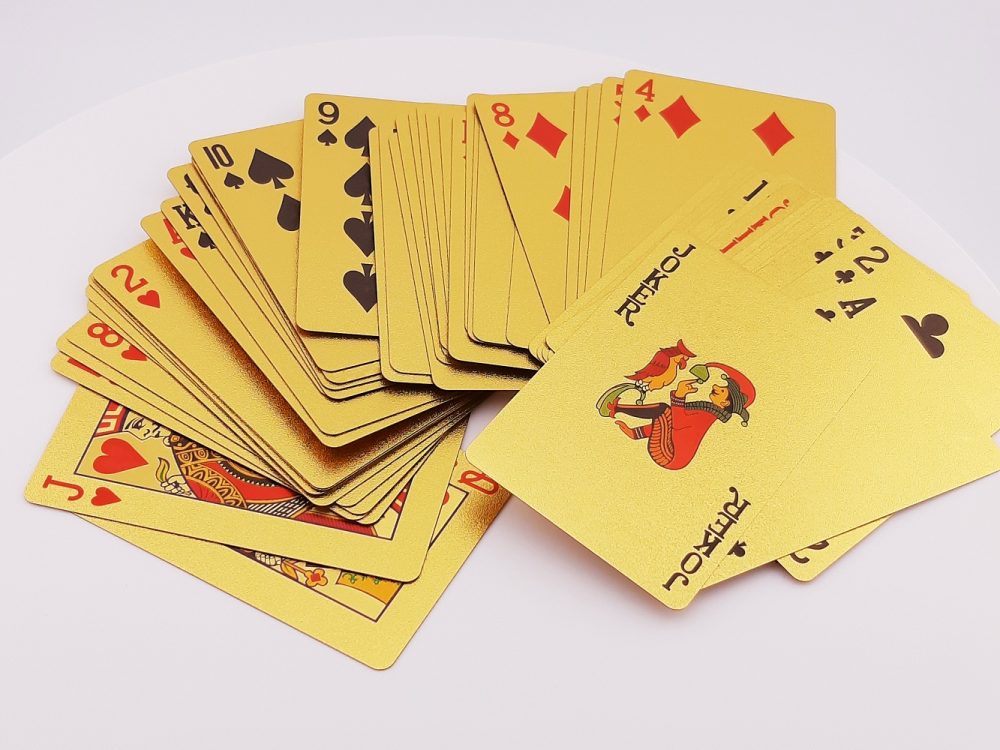 Póker Kártya Vízálló 100 Dollár – Arany színben