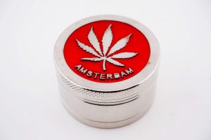 Grinder, Morzsoló 3 részes Ezüst+Szín - Cannabis Amsterdam (5)